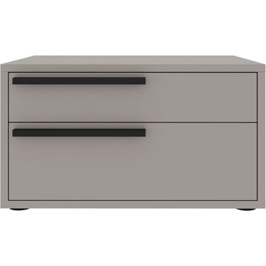 Carter Left Nightstand In Taupe Matte