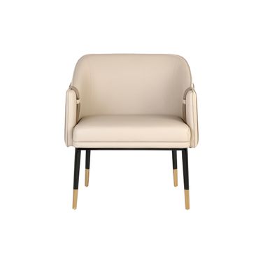 Carter Lounge Chair In Napa Beige and Napa Tan