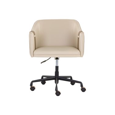 Carter Office Chair In Napa Beige and Napa Tan