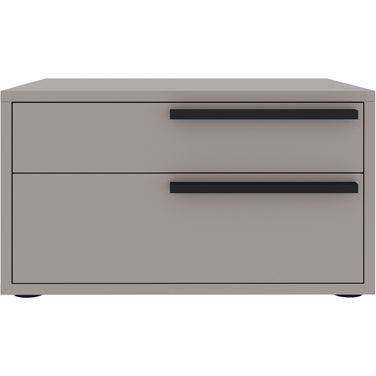 Carter Right Nightstand In Taupe Matte