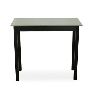 Carter Stainless Steel Top Bar Table In Black and Silver