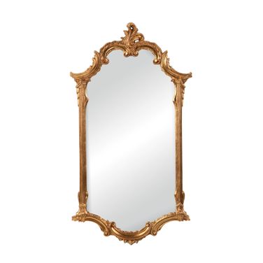 Cartouche Mirror In Gold