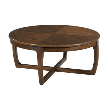 Cartwright Round Coffee Table In Hudson Brown