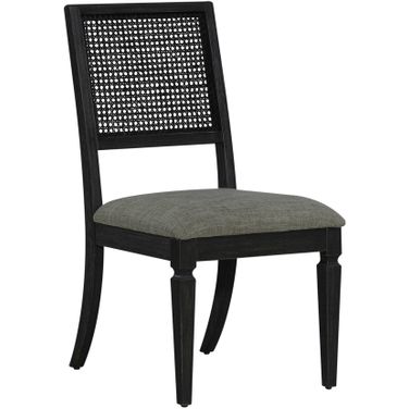 Caruso Heights Panel Back Side Chair Set Of 2 In Black