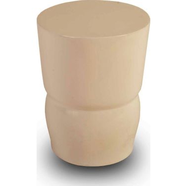 Carved Stool In White