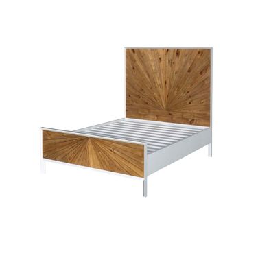 Casablanca Single Bed In Rustic Natural and White