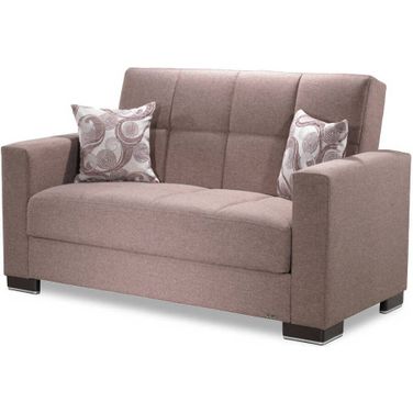 Casamode Armada Brown Fabric Loveseat
