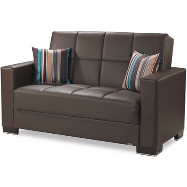 Casamode Armada Brown PU Loveseat