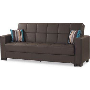 Casamode Armada Brown PU Sofa