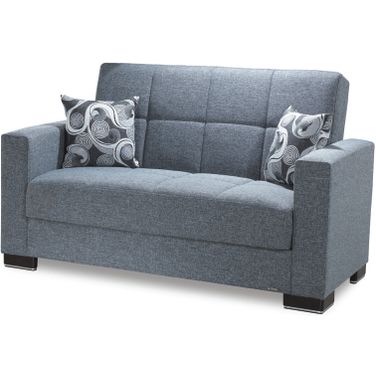 Casamode Armada Gray Fabric Loveseat