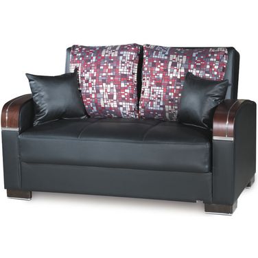 Casamode Mobimax Black PU Loveseat