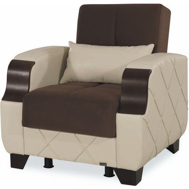 Casamode Molina Dark Brown Cream Armchair