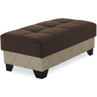 Casamode Molina Dark Brown Cream Ottoman