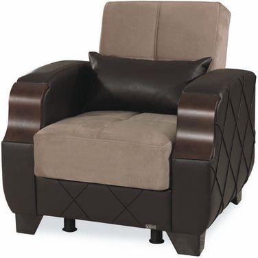 Casamode Molina Lyon Dark Brown Armchair