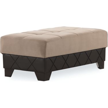 Casamode Molina Lyon Dark Brown Ottoman