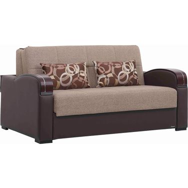 Casamode Sleep Plus Brown Loveseat Sleeper