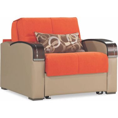 Casamode Sleep Plus Orange Chair Sleeper