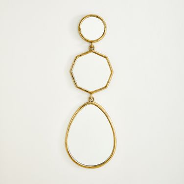 Cascade A Mirror In Brass