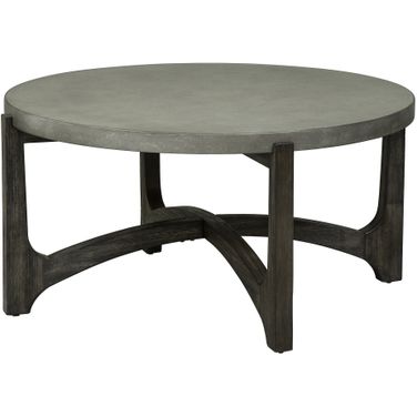 Cascade Brown Round Cocktail Table