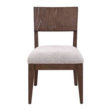 Cascade Falls Panel Back Side Chair Set of 2 In Satin Espresso