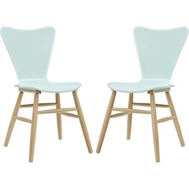 Cascade Light Blue Dining Chair Set of 2 EEI-3476-LBU