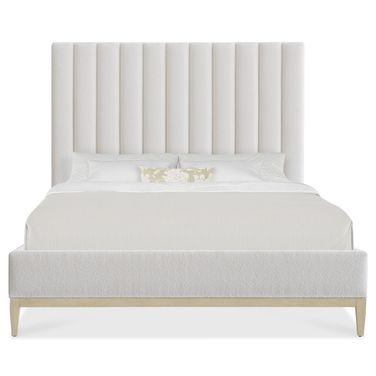 Cascade Queen Upholstered Bed In White