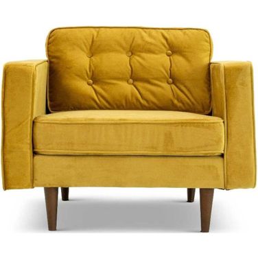 Casey Gold Velvet Lounge Chair