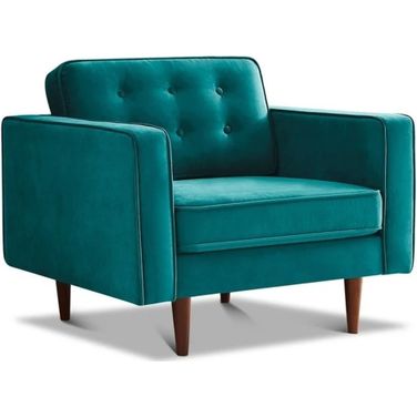 Casey Teal Velvet Lounge Chair