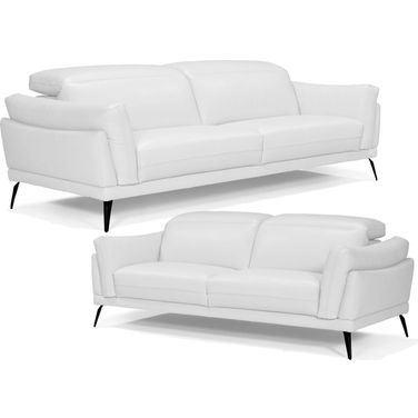 Casino White Living Room Set
