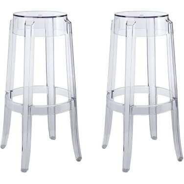 Casper Bar Stool Set of 2 In Clear