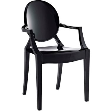 Casper Black Outdoor Dining Arm Chair