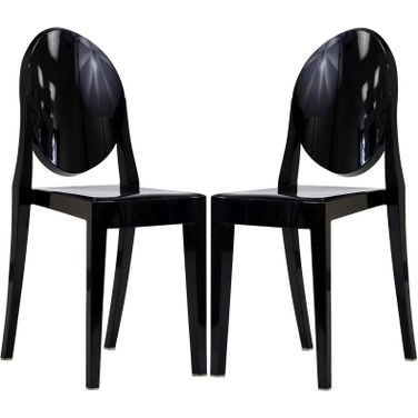 Casper Black Dining Chairs Set of 2 EEI-906-BLK
