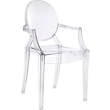 Casper Clear Outdoor Dining Arm Chair