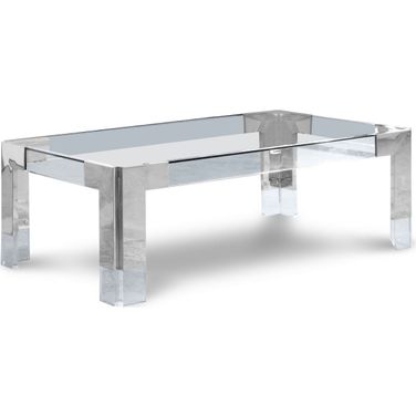 Casper Rectangular Coffee Table In Chrome