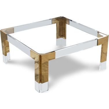 Casper Square Coffee Table In Gold