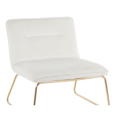 Casper Cream Velvet Accent Chair