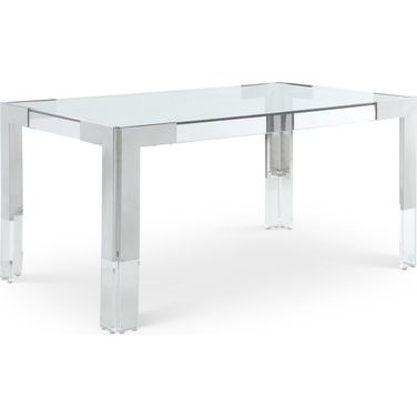 Casper Dining Table In Rich Chrome