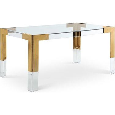 Casper Dining Table In Rich Gold