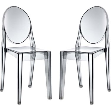 Casper Smoke Dining Chairs Set of 2 EEI-906-SMK