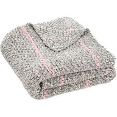 Cassian Throw in Grey and Pink