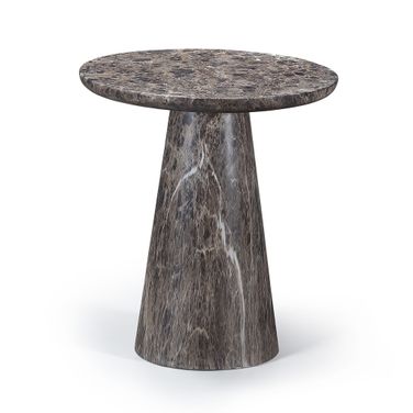 Cassino Concrete Indoor and Outdoor End Table In Brown