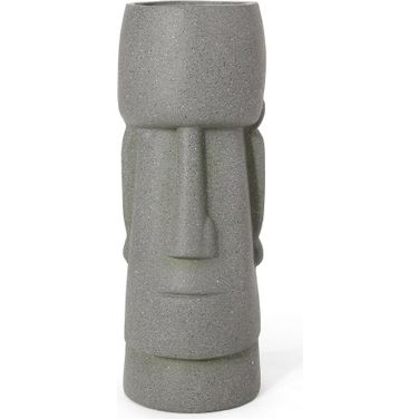 Cast Stone Flower Planter with Charismatic Aesthetics In Stone Grey