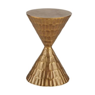 Castanza Accent Table In Antique Brass