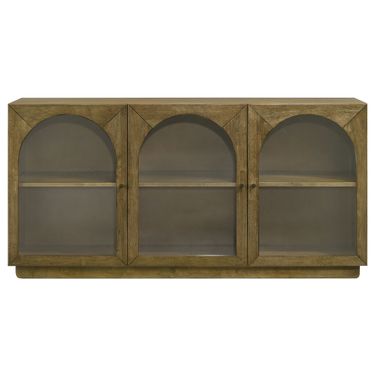 Castlewood 71 Inch Dining Sideboard Buffet Server In Brown Oak