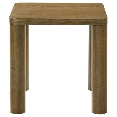 Castlewood Engineered Wood Accent Side End Table In Brown Oak