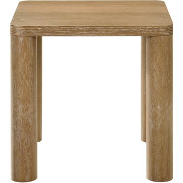 Castlewood Engineered Wood Accent Side End Table In Washed Oak