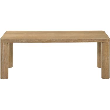 Castlewood Engineered Wood Cocktail Coffee Table In Washed Oak