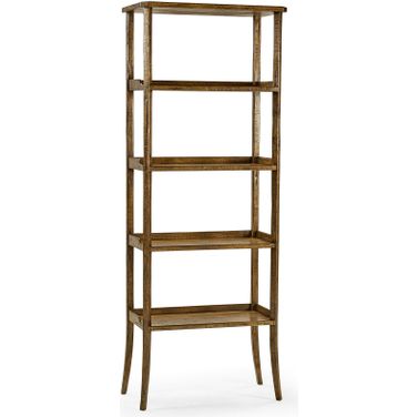 Casual Accents Country Etagere In Walnut