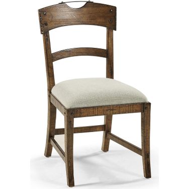Casual Accents Country Planked Side Chair In Walnut
