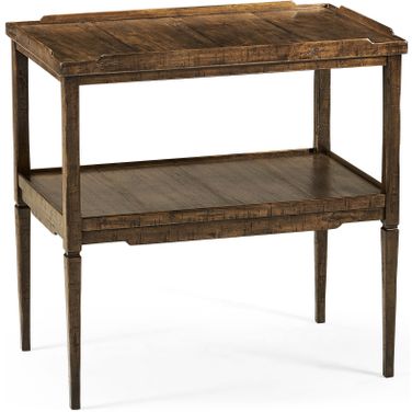 Casual Accents Country Side Table In Walnut
